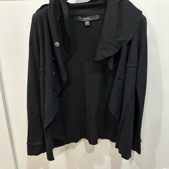 Kenzie snap front black sweater/cardigan - Picture 6 of 7